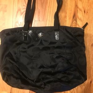 Coach black tote